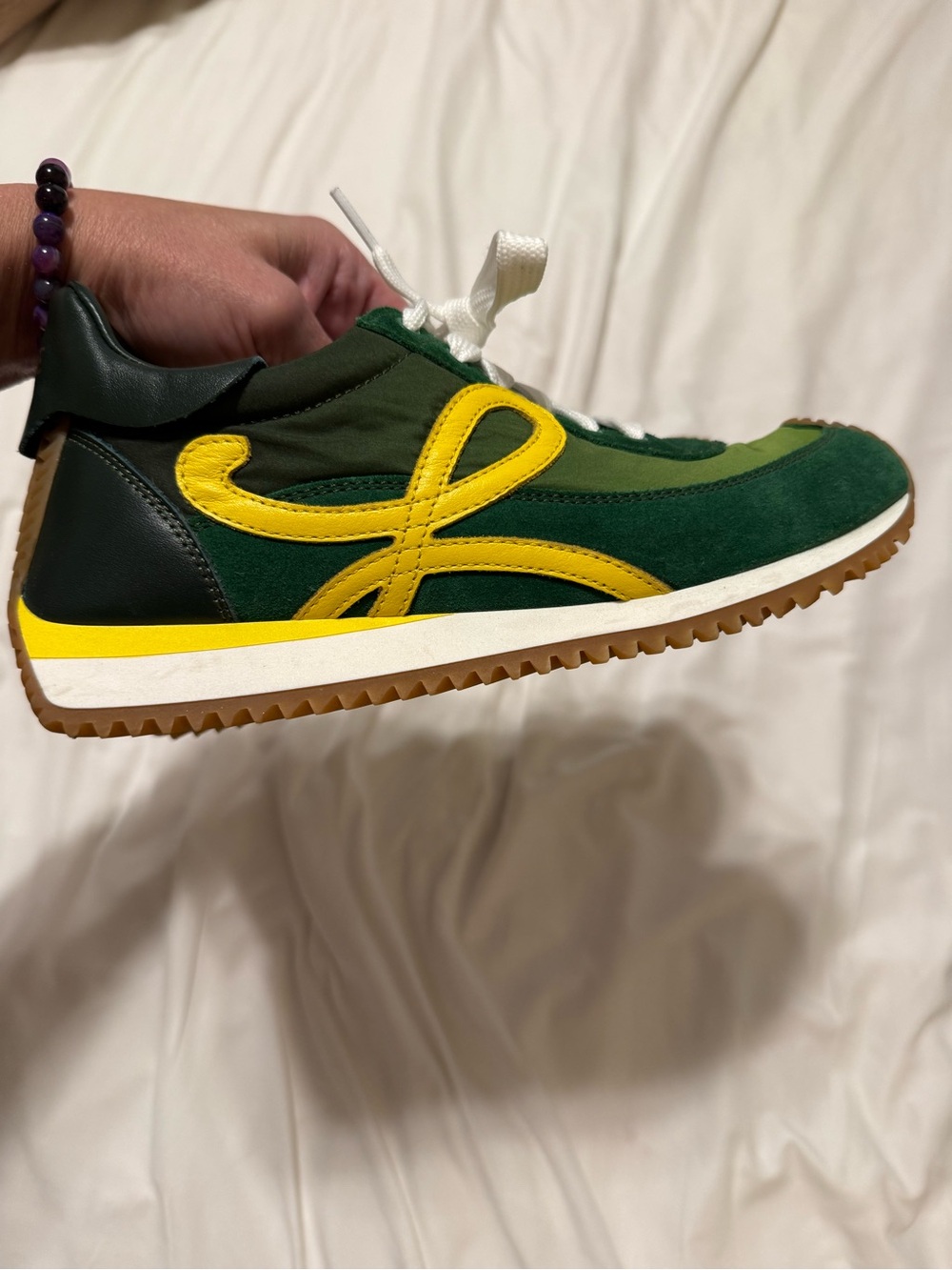 AUTHENTIC LOEWE FLOW SNEAKERS GRADIENT GREEN